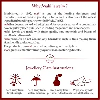 Mahi Gold Plated Creative Melange Finger Ring with Ruby for Women FR1100646G-thumb3