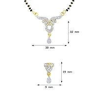 Mahi Gold Plated Pure Alliance Mangalsutra Set with CZ for Women NL1106006GC-thumb3