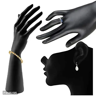 Mahi Decorative Combo of Pendants Earrings Finger ring and Bracelet for girls and women CO1105027M-thumb2