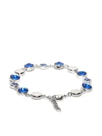 Oviya Fashionable Exquisite Sapphire Blue Crystals Bracelet BR2100291RBlu-thumb3