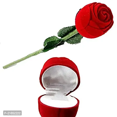 Mahi Valentine Gift Cute Leafy Adjustable Crystal Finger Ring with Rose Box for Girls and Women FR5103058RWhiBx-thumb3