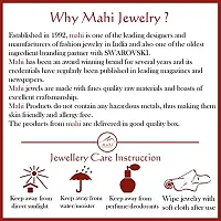 Mahi Contemporary Alloy and Crystal Tortoise Ring for Women  Girls (White)-thumb2
