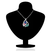 Oviya Enchanting Butterfly Pendant with Crystal Stones for Girls and Women PS2101623R-thumb1