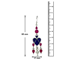 Mahi Dangler Earrings for Women (Pink And Blue) (ER1109424RC)-thumb2