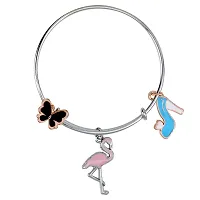 Mahi Swarn Sandal  Butterfly Shaped Enamel Work Charms Kids Bracelets for Girls (BRK1100949M)-thumb4