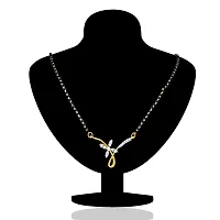 Mahi Gold Plated Mangalsutra Pendant with CZ for Women PS1191430G-thumb1