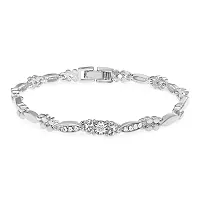 Mahi Gold  Rhodium Plated combo of Two Bracelet with Crystals for Women CO1104591M-thumb3