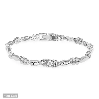 Mahi Gold  Rhodium Plated combo of Two Bracelet with Crystals for Women CO1104591M-thumb4