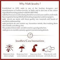Mahi Gold Plated Designer Solitaire Cubic Zirconia Mangalsutra Bracelet for Women BR1100327G-thumb1