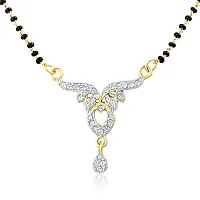 Mahi Gold Plated Pure Alliance Mangalsutra Set with CZ for Women NL1106006GCC-thumb1
