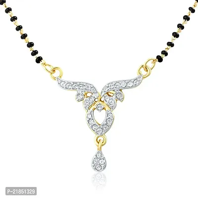 Mahi Gold Plated Pure Alliance Mangalsutra Set with CZ for Women NL1106006GCC-thumb2