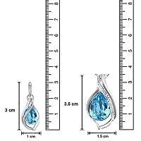 Mahi Combo of Magnificent Crystal Pendant Set and Bracelet for Girls and Women CO1104707R-thumb2