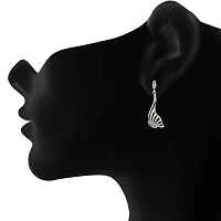 Mahi Crystal Butterfly Rhodium Plated Earring for Women ER1192729R-thumb1