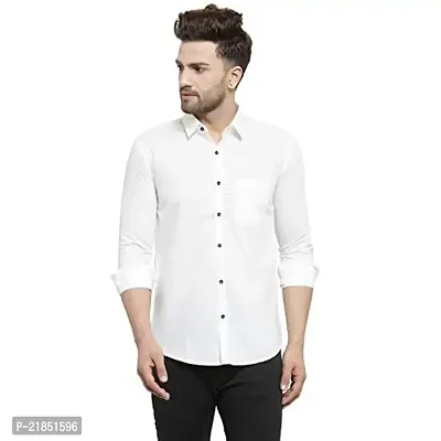YBA Off White Trendy Slim Fit Mens Formal Shirt YFS11008OffWhiQXL-thumb0