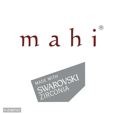 Mahi with Swarovski Zirconia Solitaire Flower Rhodium Plated Daring Beauty Finger Ring for Women FR1105003R16-thumb3