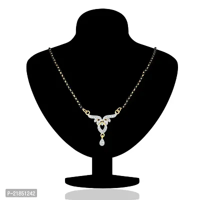 Mahi Gold Plated Pure Alliance Mangalsutra Set with CZ for Women NL1106006GC-thumb5