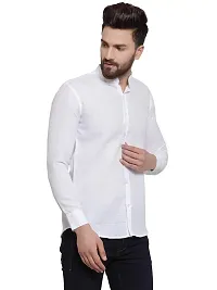 YBA White Smart Slim Fit Officewear Mens Cotton Shirt YFS11016WhiQL-thumb1