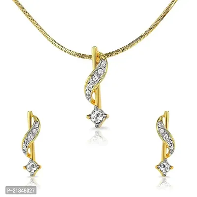Mahi Crystal Pendant Set and a Bracelet for Women CO1104123G-thumb2