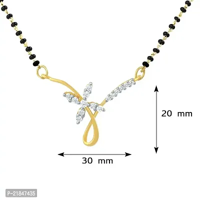 Mahi Gold Plated Mangalsutra Pendant with CZ for Women PS1191430G-thumb3