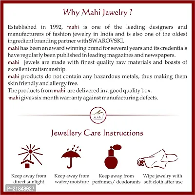 Mahi Crystal Pendant Set and a Bracelet for Women CO1104123G-thumb4