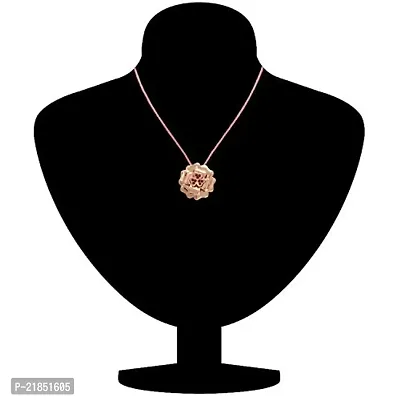 Mahi Rose Gold Plated Floral Heart Pendant with Crystal Stones for Girls and Women PS1193752ZFus-thumb2