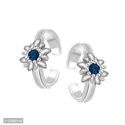 Oviya Toe Ring for Women (Blue) (TR2101003RCBlu)-thumb0