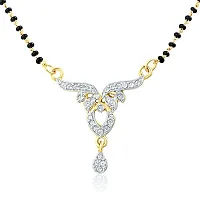 Mahi Gold Plated Pure Alliance Mangalsutra Set with CZ for Women NL1106006GC-thumb2