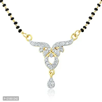 Mahi Gold Plated Pure Alliance Mangalsutra Set with CZ for Women NL1106006GC-thumb3