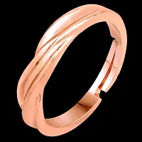 Mahi Rose Gold Plated Proposal Adjustable Finger Ring for Mens (FR1103155Z)-thumb2
