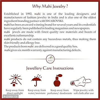 Mahi Combo of Rhodium Plated Adjustable Finger Ring with Cubic Zirconia and Crystal for Women CO1105039R-thumb3