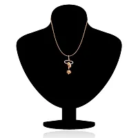 Mahi Crystal Oval Magic Gold Plated Pendant for Women PS4191123G-thumb1
