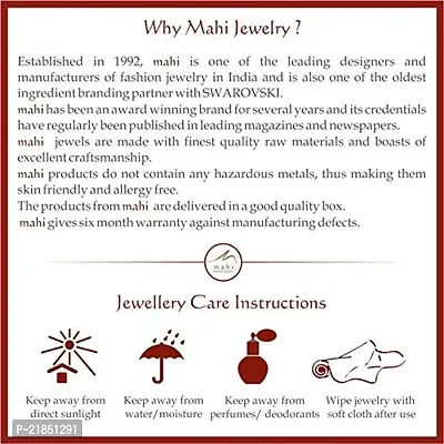 Mahi Combo of Mesmerising Pink Love Pendant and Drop Earrings with Crystal Stones CO1104648M-thumb4