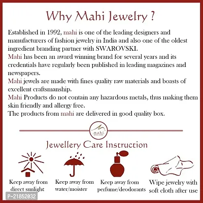 Mahi Meenakari Work Traditional Dangle Drop Earrings with Artificial Bead and Crystals for Women (ER1109702G)-thumb5