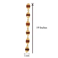 Mahi Gold Plated Rudraksh Mala Chain 19 inches Long for Men CN1100227G-thumb2