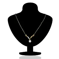 Mahi Gold Plated Mangalsutra Pendant with CZ for Women PS1191410G-thumb1