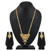 Mahi Gold Plated Traditional Wedding Necklace Set for Women (NL1108090G)-thumb1