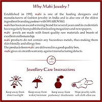 Mahi with Swarovski Zirconia Solitaire Flower Rhodium Plated Daring Beauty Finger Ring for Women FR1105003R10-thumb2