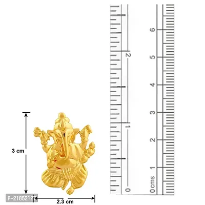 Mahi Gold Plated Vighna Ganesh ji Pendant with CZ for Women PS1101505GC-thumb4