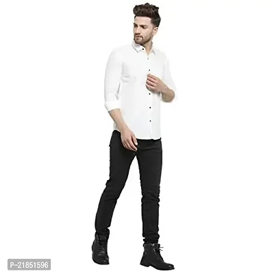 YBA Off White Trendy Slim Fit Mens Formal Shirt YFS11008OffWhiQXL-thumb5