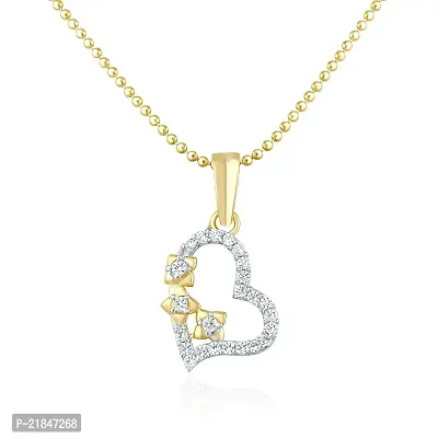Mahi Gold Plated Pendant with CZ for Women PS1101478G