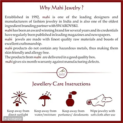 Mahi Crystal Oval Magic Gold Plated Pendant for Women PS4191123G-thumb4