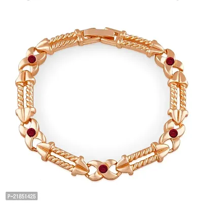 Mahi Rose Gold Plated Eternal Love Crystal Bracelet for Girls and Women BR1100403ZFus-thumb0