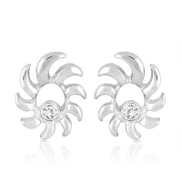 Mahi Combo of two pairs of Stud Earrings with Crystals for Women CO1104226R-thumb2