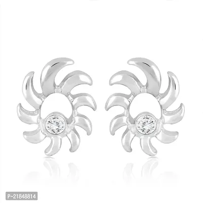 Mahi Combo of two pairs of Stud Earrings with Crystals for Women CO1104226R-thumb3