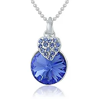 Mahi Made with Swarovski Elements Combo of 2 Pendants with Rhodium plating CO1104061R-thumb2