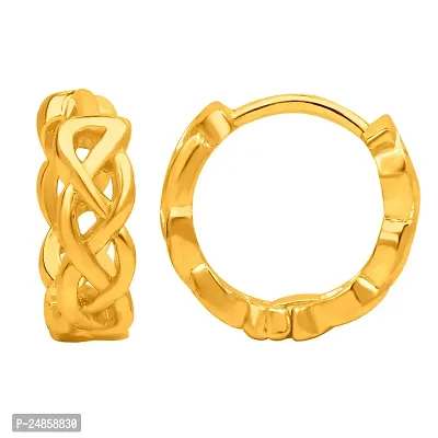 Mahi Gold Plated Exquisite Piercing Hoopp Bali Single Mens Earrings (BB1101026G)-thumb0