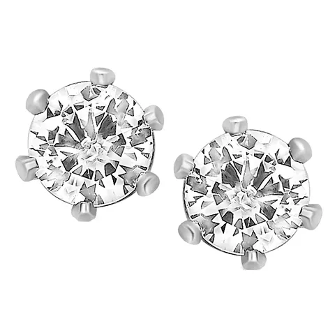 Mahi Plated Sparkling Single Crystal Roud Piercing Stud Earring Pair for Men (ER1108701RMen)