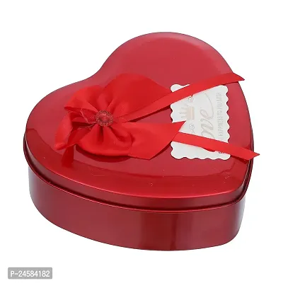 Red Heart Shaped Tin Box with Paper Soap-thumb2