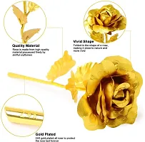 Presents Gold Rose Combo with Love Stand-thumb1
