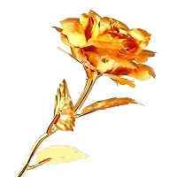 Presents Gold Rose for Your Valentine Partner with Love Stand-thumb1